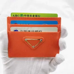 Lyxig läderplånbok för män herr triangel korthållare plånböcker designer plånböcker vintage plånbok läder med låda märkesvaror retro grossist Hållare