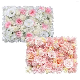 장식용 꽃 실크 벽 패널 꽃 매트 스크린 수국 꽃 배경 웨딩 장식 가정용 장소