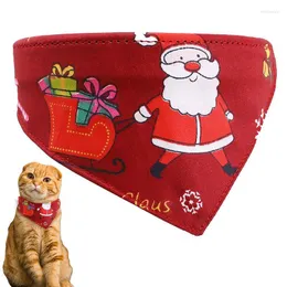 Hundkläder jul husdjur triangel bandanas stor halsduk bandana för valp små medelstora hundar justerbar storlek