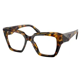 Symbol projektanta optyczne okulary przeciwsłoneczne OPR09ZV Czarna ramka z klasycznym trójkątnym logo przezroczyste soczewki dla mężczyzn i kobiet osobowość wszechstronne okulary Opr09z PR09Z