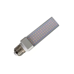 9W E26 G24 LED-gl￶dlampa 5W ers￤ttning G23D-2 LED-kontakt i eftermontering Horisontell inf￤lld ned￥t gl￶dlampa plugg play vit 6500k