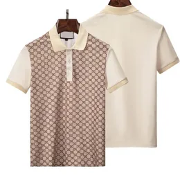 2023SS Fashion Polos T-shirt Men Casual T Shirt Hafted Medusa Cotton Polo Shirt High Street Collar Polos Shirts