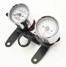 Motorcykel Universal Recitting Speedometer Optometer Tachometer Gauge With Holder5836524