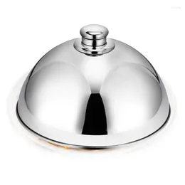 Table Mats Stainless Steel Dome Food Meal Cover Steak Cheese Melting Serving Dish For Home Restaurants Els Banquet