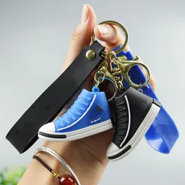 Party Gift Fashion Trendy Sneaker Keychain Basketball Shoes Nyckelkedja Ryggsäck Bil Nyckel Decoration PVC Material Födelsedagspresent för män och kvinnor