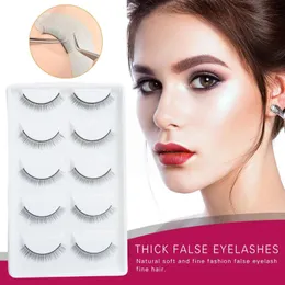 False Eyelashes 8mm Women Practor Natural Long Training Lashes Makeup Kit For Girls Beauty Tools Black Color M0K8FALSE