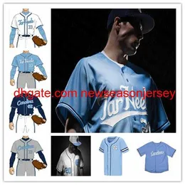 Maglia da baseball Custom College UNC North Carolina Tar Heels 40 Zarate 7 Tessar Aaron Sabato Dylan Harris Tyler Causey Eric Grintz cucita