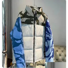 Erkekler Down Parkas Mens Stylist Coat Parka Kış Ceket Moda Erkek Kadın Palto Kadın Dış Giyim Nedensel Hip Hop Sokak Giyim Rüzgar Dhmoe