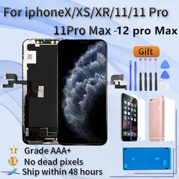 OLED -дисплей для iPhone X XR XS 11 12 11 Pro Max TFT Замена экрана для iPhone XS Max 11 Pro LCD -дисплей, 3D Touch True Tone