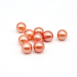 Pearl High Luster Loose Round Natural 3A Freshwater Pearls Without Hole färgad färg 28 olika färger för smycken DIY Drop D8R