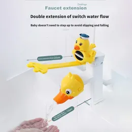 Bathing Tubs Seats Cartoon Faucet Extender for Kids Hand Washing In Bathroom Sink Accessories Water Pipe Splash-proof Convenient for Baby Washing