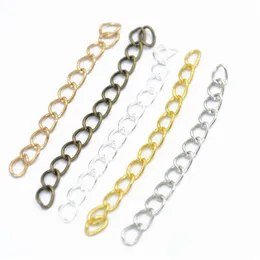 Chains 1000Pcs 7X50Mm Extended Extension 5 Colors Tail Extender For Jewelry Making Findings Necklace Bracelet Chain Drop Dh3Pl