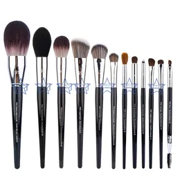 Eye Shadow 12Pcs Makeup Powder Foundation Blush Contour Bronzer Eyeshadow Smoky Liner Eyelash Smudge Brush Profession Tool Set 230211