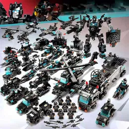 Kompatybilny z Modelem lotniskowca Lego Wojskowego Tank Seri Model Puzzle Dziecięce i małe cząsteczki Building Block T209A