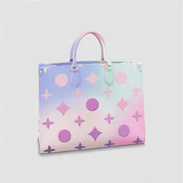 HH Designer ONTHEGO PM 25 Tote Bag M59856 Sunrise Pastel Purse Monograms M￶nster Hantera v￤skor Luxury Handbag Women Crossbody On The2790
