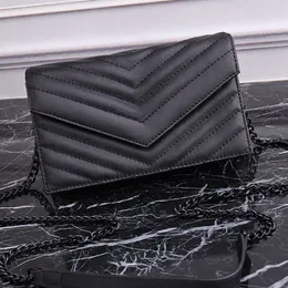 Fashion Designer Woman Bag Women Shoulder Bag Handbag Purse Original Box Leather Cross body Black Chain