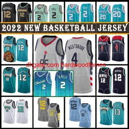 Russell 4 Westbrook JA 12 Morant Jersey Lamelo 2 Ball Gordon 20 Hayward Men Basketball Jerseys