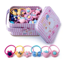 Backpacks 40PcsLot Girls Hair Accessories Gift Box Elastic Bands Flower Clip Bows Headband band Cute bands for Kids 230213