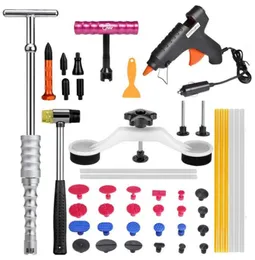 PDR Tools Kit Paintless Dent Repair Car Car Body Repair Kits Slide Hammer Bridge Puller 12V Glue Gun Suction Cup for Car Dents81625039252376