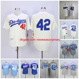 #42 Jackie Robinson Jersey 1955 Stitched Vintage Retro Custom Baseball Jerseys Size S-3XL MENS Womens Youth