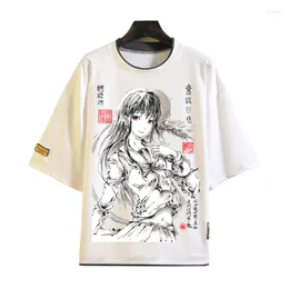 Herr t-skjortor anime noragami yato kort ärm cosplay kostymer män kvinnor t-shirts toppar ärmmar sommar tees