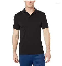 Erkek Polos Erkek Merino Yün Polo Gömlek Kısa Kollu Siyah Açık Hafif Tee Gömlek İnsan Boyutu S-XL 150G