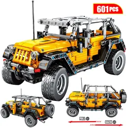 Creatore MECCANICA Pull Back Building Off-Road Vehicle per veicoli per la tecnica City Technic Bricks Toys for Boys LJ200928249V