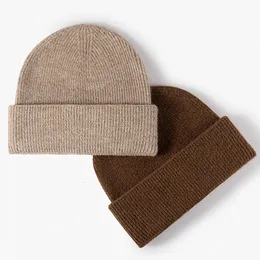 Boinas de boinas de outono feijs beanies tap wool moda adulta unissex color color skullcap para homens inverno externo quente e grosso chapéu 230214
