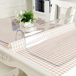 Table Cloth PVC Transparent Soft Glass Tablecloth Waterproof Oilproof Kitchen Dining Cover On The 1mm