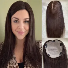 Synthetische s Seide Basis Frauen Topper Clip In Haar Toupet Für Echte Jungfrau Menschliches Stück Customed lassen Top Dünne Verlust 230214