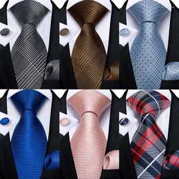 Bow Ties Houndstooth Black Silver Gold Blue Pink Silk Fudicury Silk for Men 8cm Business Wedding Neck Tie مجموعة مناديل للرجال الهدية