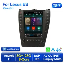 Tesla Style Android 11 CAR DVD Radio Player för Lexus ES240 ES300 ES330 ES350 Auto GPS Navigation 4G BT