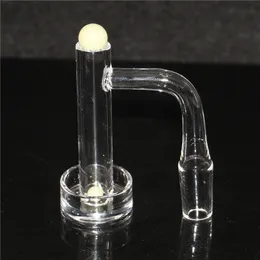 Hookahs Contral Tower Quartz Banger Blender Nail mit 2 mm dickem, tiefem Bucket Ball Carb Cap Quartz Pillar Spinning Bottom