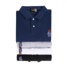 남자 폴로 베어 남성용 폴로 셔츠 자수 테디 짧은 슬리브 티셔츠 패션 옷깃 탑 여름 트렌디 한 브랜드 의류 | 8419