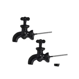 Stud faucet ￶rh￤nge unik rolig svart sier f￤rg emalj 3d ￶rh￤ngen f￶r coola kvinnor m￤n smycken trepensionell droppleverans dhijh