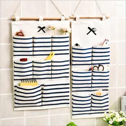 Storage Boxes Large Simple Hanging Bag Behind The Door Wall-Mounted Multi-Layer Finishing Closet Organizer Sundries Pouch