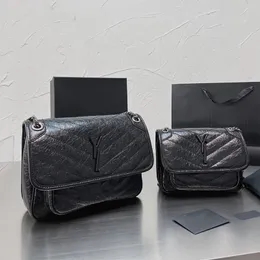 حقيبة نيكي سلسلة مصممة فاخرة كيس الكتف حقيبة اليد حقيبة جلد البقر حقيبة رسول جلدي