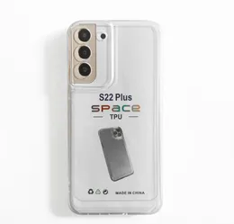Für Samsung S23 Case Slim Clear Space Case Soft TPU Stoßfänger Telefonabdeckung für iPhone 13 14 Pro Max Galaxy S23 Ultra S22 S21 Plus