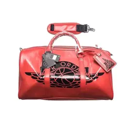 2022 الرياضة في الهواء الطلق في الهواء الطلق أكياس الرسول على ظهر الكتف الأزياء الأزياء Jordens Red Training Handbag حقيبة سفر حقيبة سعة كبيرة للياقة البدنية