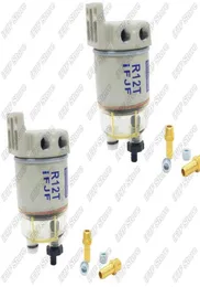 2 PCS R12T FUEL FUELITAR FILTER FILTER DIESEL محرك RACOR 140R 120AT S3240 NPT ZG1419 أجزاء السيارات COMBO7472648