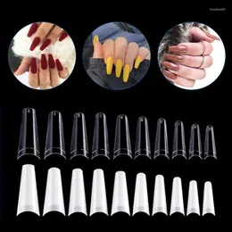 Kits de arte unhas 500/100pcs unhas falsas Dicas de extensão para esmaltes 2 estilo 2