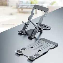 Alüminyum alaşım cep telefonu tutucular braket taşınabilir katlanır masaüstü metal tembel tablet braket tabanını serbestçe ayarlayabilir