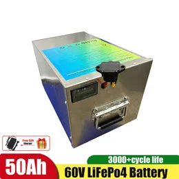 TPO 60V 50AH LIFEPO4 Батарея BMS 20S для 3000 Вт велосипедного велосипедного велосипедного велосипедного велосипеда Инвертор с зарядным устройством 10A зарядное устройство.