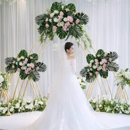 Flores decorativas Decoração de casamento Estrada de luxo citada FLORE artificial Rosa Peony Hydrangea Misture
