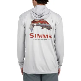 Utomhus t-shirts utomhus fiske hoodie män fiske kläder sommar lång ärm skjorta fiske kostym solskydd andningsfiskare jersey kläder j230214