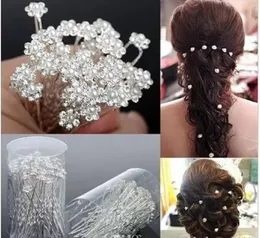 Wedding Headpieces Accessories Bridal Pearl Hairpins Flower Crystal 20 PCS Rhinestone Hair Pins Clips Bridesmaid Women Hair Jewelry