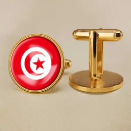 チュニジアの旗カフリンクス全国旗ワールドスーツボタンスーツのパーティーギフトクラフトの装飾