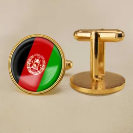 Afgańskie spinki do mankietów flagowych spinki do mankietów flagowych wszystkich krajów w światowym garniturze Dekoracja garnituru dla imprezowych rzemiosło prezentów
