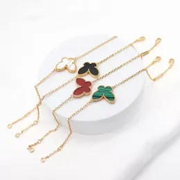 fashion luxury 18K gold sweet butterfly designer charm bracelets for women shell bangle bracelet party wedding jewelry