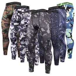 Mens Pants Casual Sports Camouflage Tights Basketball Bottoming Training Fitness 230214